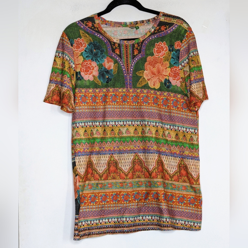 FARM Rio Blouse EUC. 18 PTP 28” long. Super Cute. Authentic Pristine